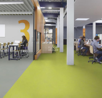 Forbo Marmoleum Decibel on Order 374235 green glow фото 3 | FLOORDEALER